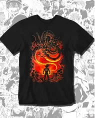 Camiseta Estampada Dragon Ball Goku Red 🍜 Calidad Premium