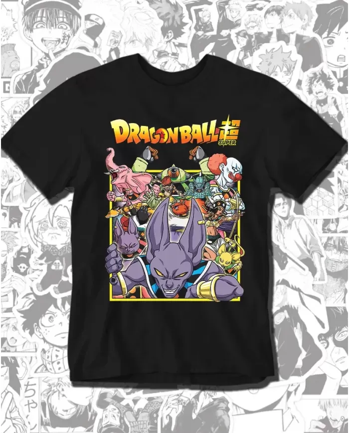 Camiseta Estampada Dragon Ball Super 🍜 Calidad Premium