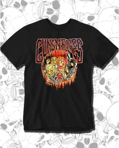 Camiseta Estampada Guns And Roses Classic 🤟 Calidad Premium