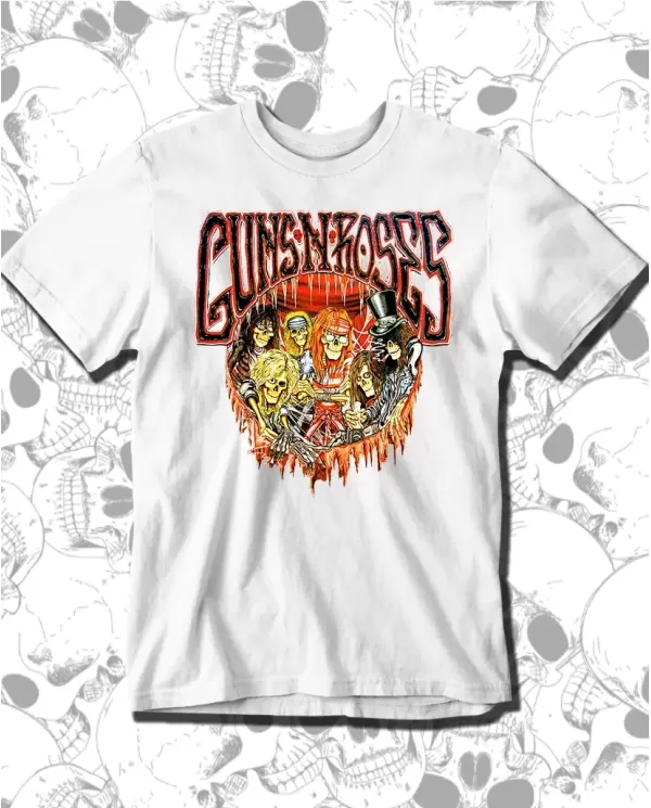 Camiseta Estampada Guns And Roses Classic 🤟 Calidad Premium