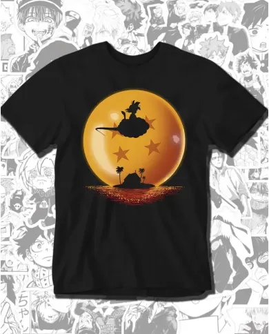 Camiseta Estampada Dragon Ball Goku Esfera 4 🍜 Calidad Premium