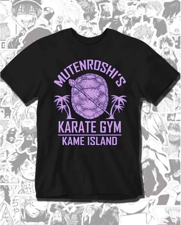 Camiseta Estampada Dragon Ball Roshi Gym 🍜 Calidad Premium