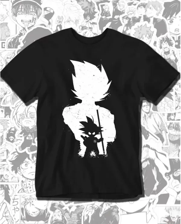 Camiseta Estampada Dragon Ball Goku White 🍜 Calidad Premium
