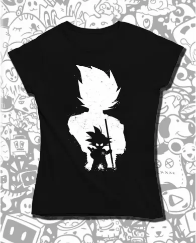 Camiseta Estampada Dragon Ball Goku White 🍜 Calidad Premium