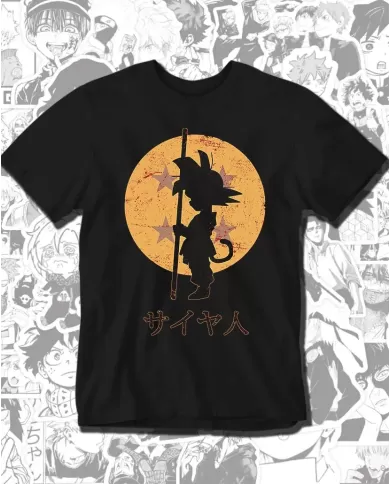 Camiseta Estampada Dragon Ball Goku Old 4 🍜 Calidad Premium
