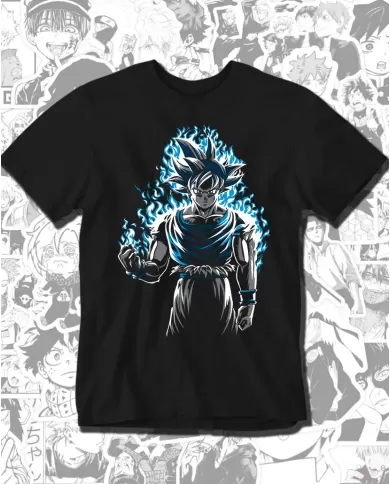 Camiseta Estampada Dragon Ball Goku Ultra Instinto 🍜 Calidad Premium