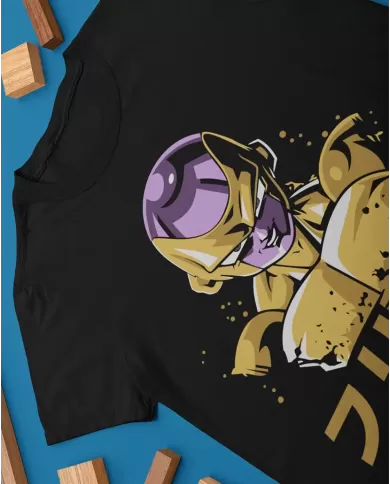 Camiseta Estampada Dragon Ball Gold Freezer 🍜 Calidad Premium