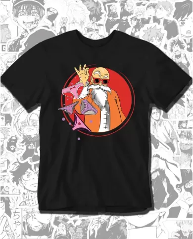 Camiseta Estampada Dragon Ball Maestro Roshi 🍜 Calidad Premium