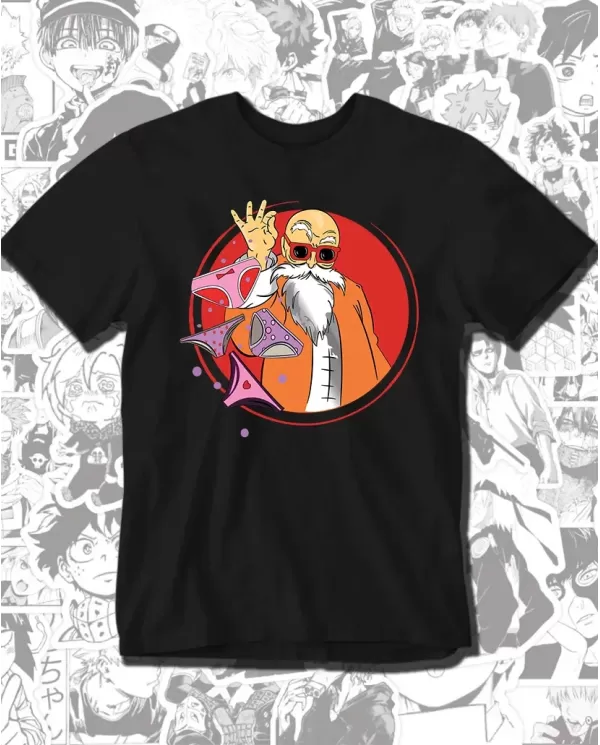Camiseta Estampada Dragon Ball Maestro Roshi 🍜 Calidad Premium