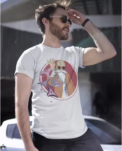 Camiseta Estampada Dragon Ball Maestro Roshi 🍜 Calidad Premium