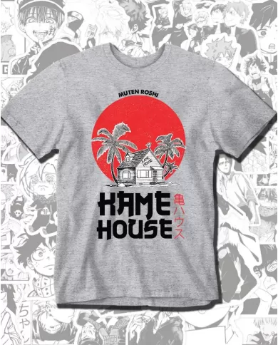Camiseta Estampada Dragon Ball Kamehouse 🍜 Calidad Premium