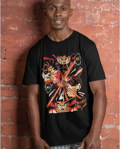 Camiseta Estampada Dragon Ball Goku Vs Vegeta 02 🍜 Calidad Premium