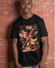 Camiseta Estampada Dragon Ball Goku Vs Vegeta 02 🍜 Calidad Premium