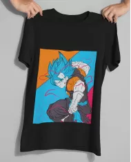 Camiseta Estampada Dragon Ball Goku SSJ Blue 🍜 Calidad Premium