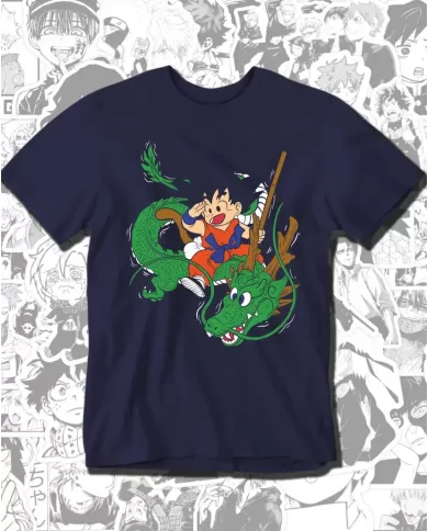 Camiseta Estampada Dragon Ball Goku Dragon 🍜 Calidad Premium