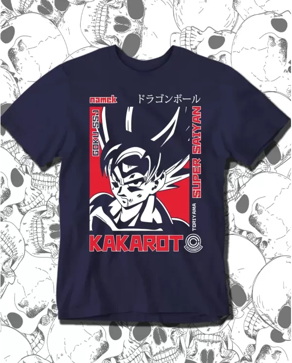 Camiseta Estampada Dragon Ball Kakarot 🍜 Calidad Premium