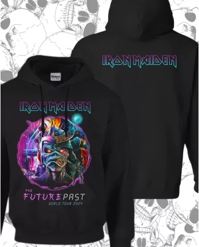 Buzo Hoodie Estampado Iron Maiden Concierto 🤟 Calidad Premium