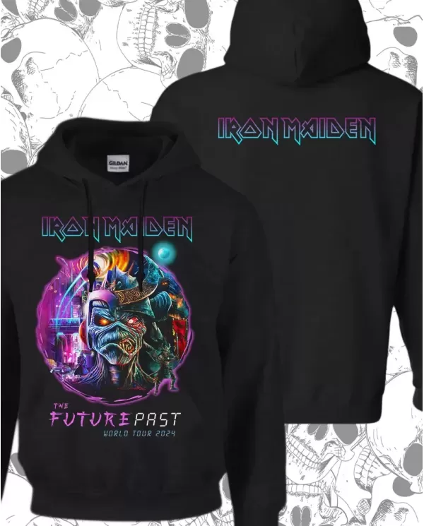 Hoodie Estampado Iron Maiden Concierto