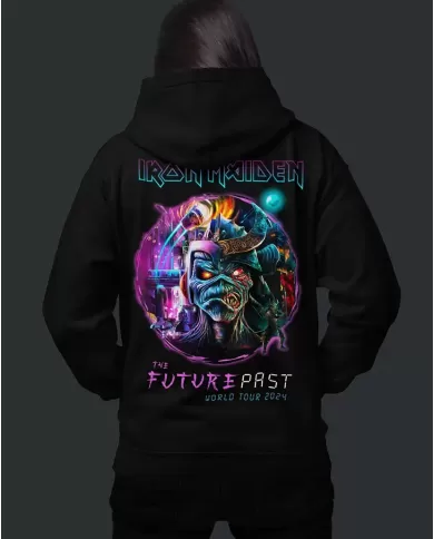 Buzo Hoodie Estampado Iron Maiden Concierto 🤟 Calidad Premium
