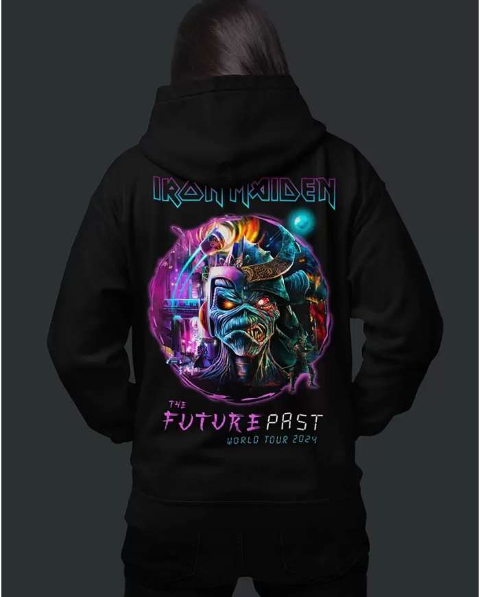 Hoodie Estampado Iron Maiden Concierto