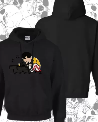 Buzo Hoodie Estampado Freddie Mercury Snoopy Queen 🤟 Calidad Premium