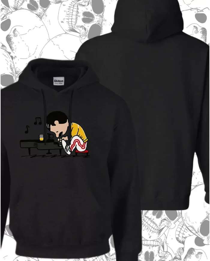 Hoodie Estampado Freddie Mercury Snoopy Queen