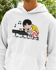 Hoodie Estampado Freddie Mercury Snoopy Queen