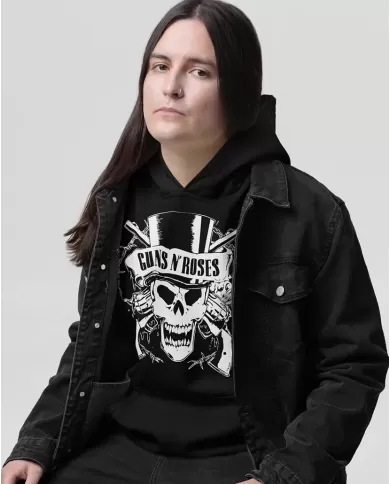 Buzo Hoodie Estampado Guns And Roses 03 🤟 Calidad Premium