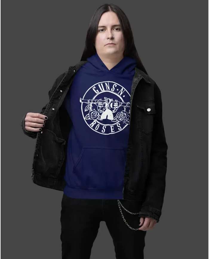 Hoodie Estampado Guns And Roses