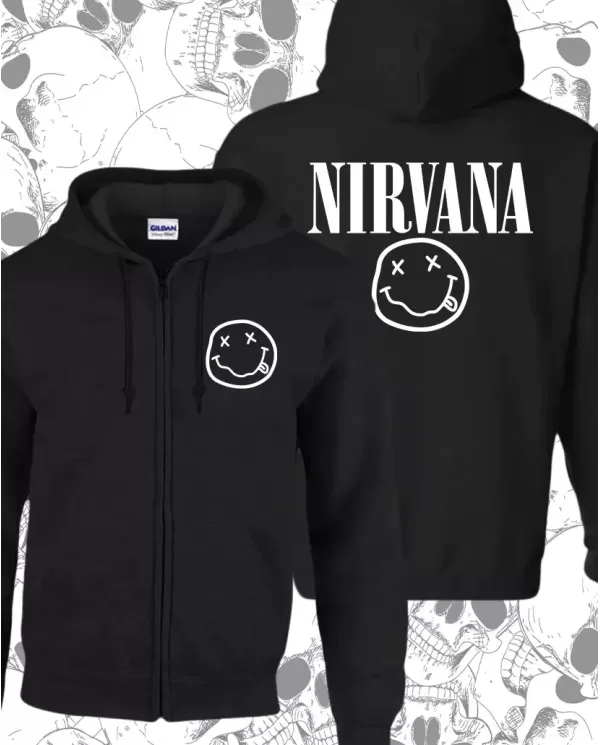 Buzo Hoodie Estampado Nirvana 02 🤟 Calidad Premium