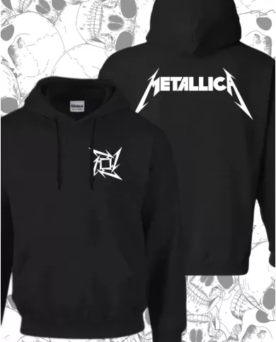Buzo Hoodie Estampado Metallica 🤟 Calidad Premium