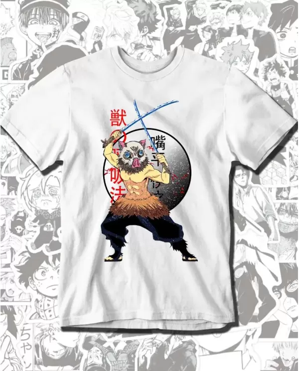Camiseta Estampada Demon Slayer kimetsu no yaiba Moon 🍜 Calidad Premium