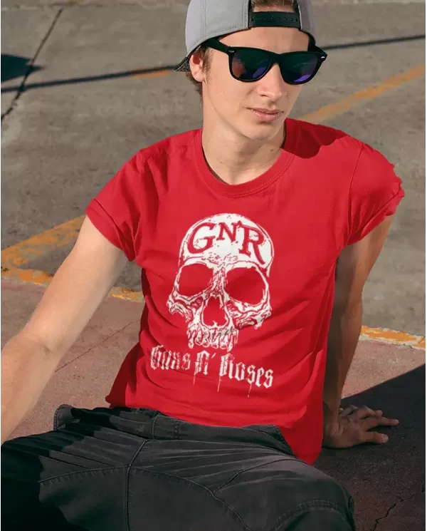 Guns And Roses Black Skull