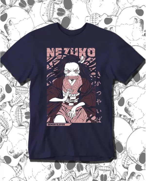 Camiseta Estampada Demon Slayer kimetsu no yaiba Nezuko 11 🍜 Calidad Premium