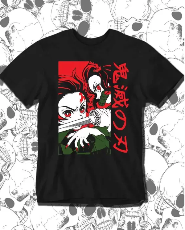 Camiseta Estampada Demon Slayer kimetsu no yaiba 07 🍜 Calidad Premium