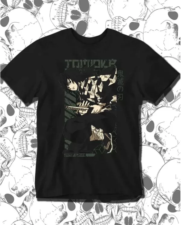 Camiseta Estampada Demon Slayer kimetsu no yaiba Tomioka 02 🍜 Calidad Premium