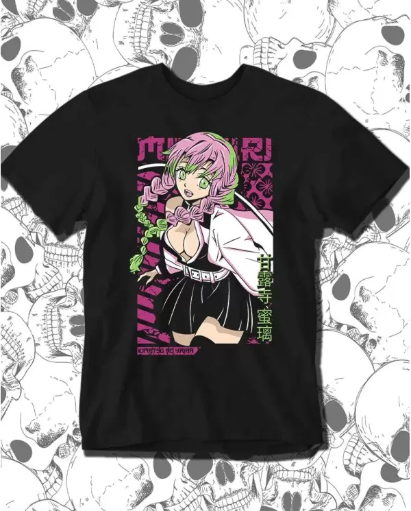 Camiseta Estampada Demon Slayer kimetsu no yaiba Mitsuri 🍜 Calidad Premium