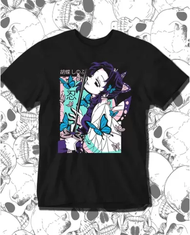 Camiseta Estampada Demon Slayer kimetsu no yaiba Shinobu Kocho 02 🍜 Calidad Premium