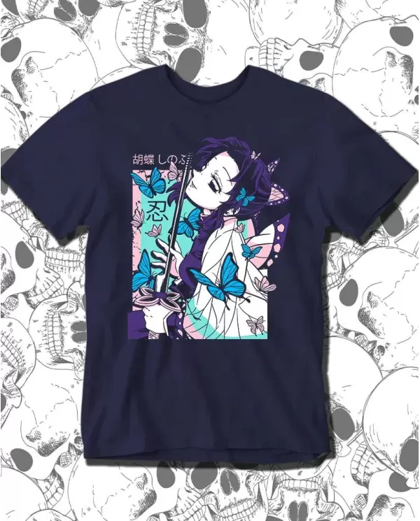 Camiseta Estampada Demon Slayer kimetsu no yaiba Shinobu Kocho 02 🍜 Calidad Premium
