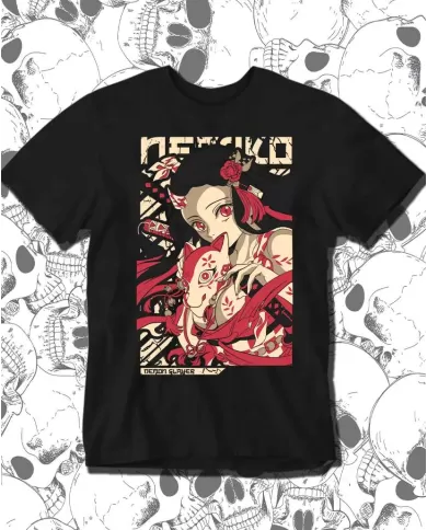 Camiseta Estampada Demon Slayer kimetsu no yaiba Nezuko 08 🍜 Calidad Premium