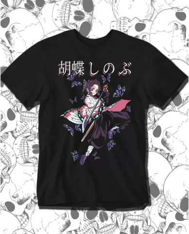 Camiseta Estampada Demon Slayer kimetsu no yaiba Shinobu Kocho 🍜 Calidad Premium