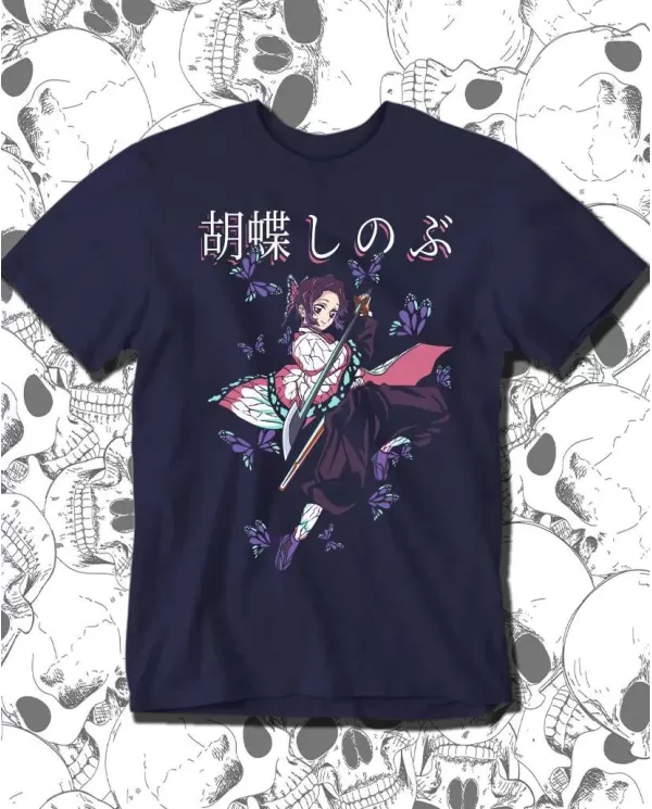 Camiseta Estampada Demon Slayer kimetsu no yaiba Shinobu Kocho 🍜 Calidad Premium