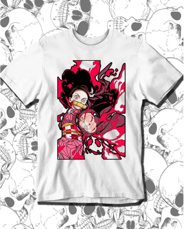 Camiseta Estampada Demon Slayer kimetsu no yaiba Nezuko 05 🍜 Calidad Premium