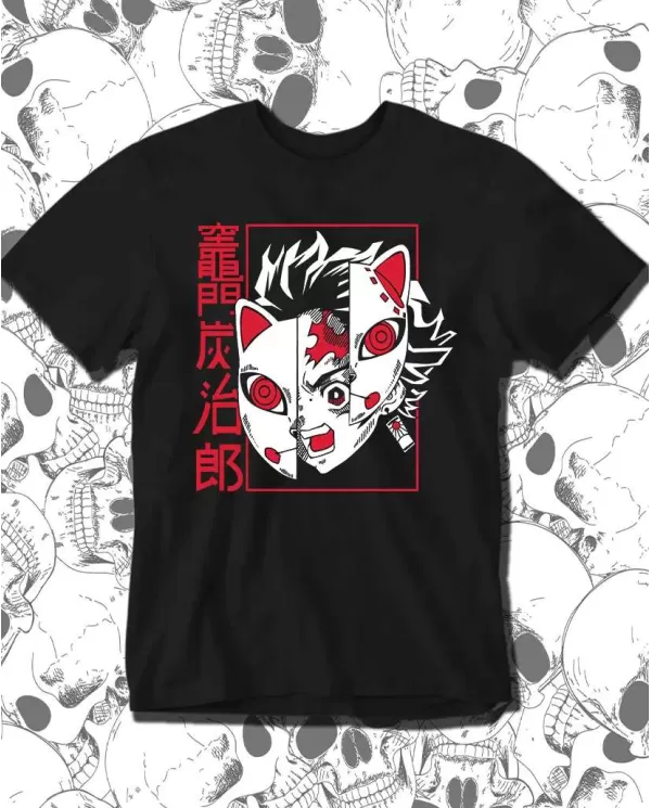 Camiseta Estampada Demon Slayer kimetsu no yaiba tanjiro 08 🍜 Calidad Premium