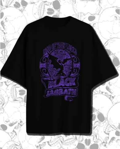 Camiseta Estampada Black Sabbath Purple 🤟 Calidad Premium