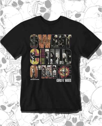 Camiseta Estampada Guns And Roses Sweet Child o Mine 🤟 Calidad Premium