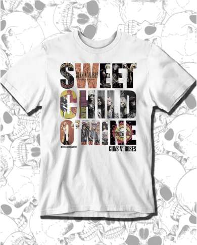 Camiseta Estampada Guns And Roses Sweet Child o Mine 🤟 Calidad Premium
