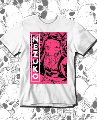 Camiseta Estampada Demon Slayer kimetsu no yaiba Nezuko 03 🍜 Calidad Premium