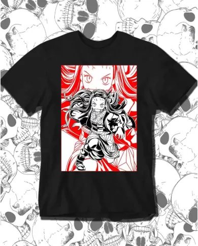 Camiseta Estampada Demon Slayer kimetsu no yaiba Nezuko 02 🍜 Calidad Premium