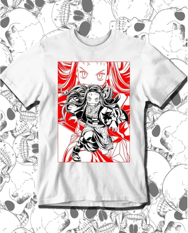Camiseta Estampada Demon Slayer kimetsu no yaiba Nezuko 02 🍜 Calidad Premium
